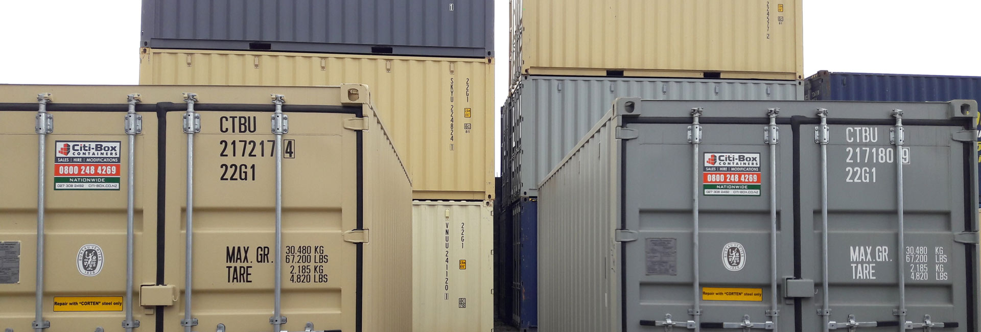 Containers for sale or hire Palmerston North, Whanganui or Taupo